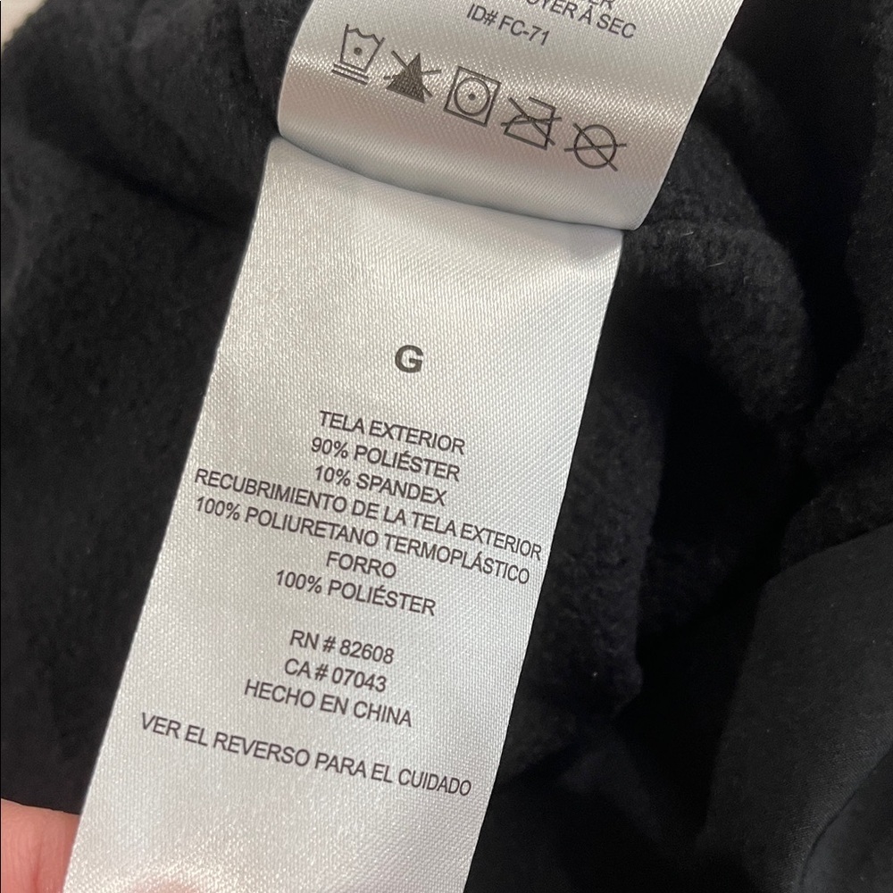 Free Country NWT Get Out There Hiking Jogger Pants Black Cargo Fleece Lined L - Picture 10 of 13